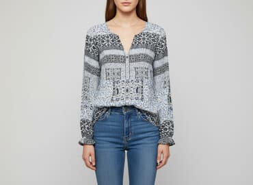 granatowe bluzki: Bluzka damska, rozmiar M — 7