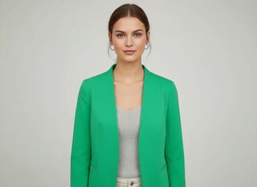 czerwona marynarka damska h m: H&M, Marynarka damska, rozmiar S — 7