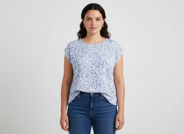 chabrowa bluzki plus size: Bluzka damska, rozmiar XL — 1