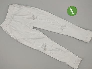 dresy do biegania: Białe damskie spodnie dresowe Xana Collection - Fason: joggery ze — 2