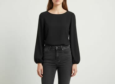 bluzki z tiulowymi rękawami reserved: Reserved, Bluzka damska, rozmiar L — 1