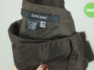 klapki jeansowe zara: Zara, Spodnie materiałowe damskie, rozmiar M — 4