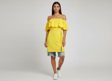 stradivarius sukienka letnia: Sukienka damska, rozmiar M — 7