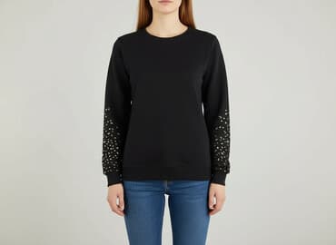 bluza z diamencikami damska: MEGI, Bluza damska
, rozmiar M — 6