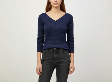 granatowa bluza: Orsay, Bluzka damska, rozmiar S — 6