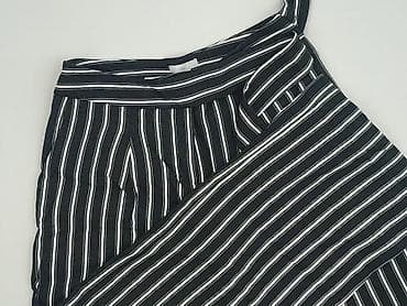 Damskie spodnie w paski z szeroką nogawką - Fason: culottes / szeroka
