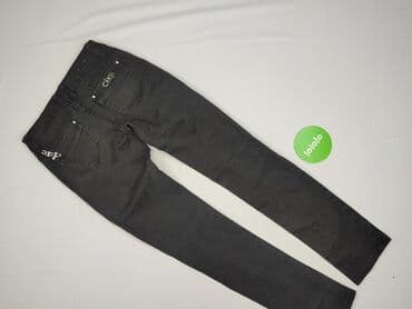 czarne jeansy damskie stylizacje: Jeansy damskie, rozmiar XS — 3