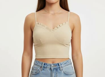 cropp wyprzedaż bluzy: Cropp, Top damski, rozmiar XS — 1