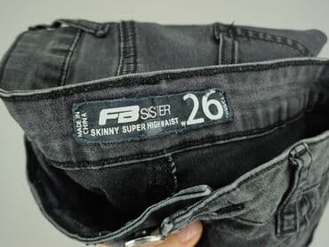 legginsy woskowane wysoki stan: FB Sister, Jeansy damskie, rozmiar 2XS — 4