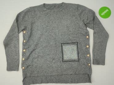 czarna sukienka i szary sweter: Sweter damski, rozmiar 3XL — 2