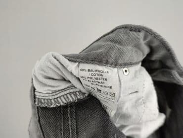 szare szerokie jeansy: Denim Collection, Jeansy damskie, rozmiar M — 5