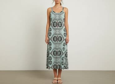 sukienki maxi na wesele niebieska: Sukienka damska, rozmiar M — 5