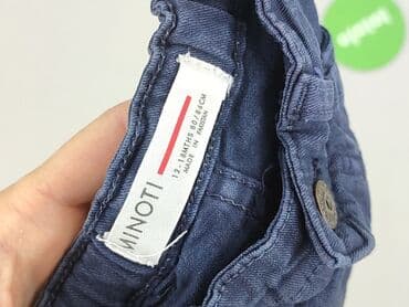 biale rajstopy niemowlece: Denim pants, Minoti, 12-18 months, condition - Perfect — 4