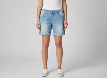 szorty damskie niebieskie: Chillin, Szorty damskie, rozmiar L — 6