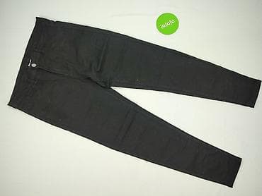 czarne jeansy pull: Janina, Spodnie materiałowe damskie, rozmiar XL — 2