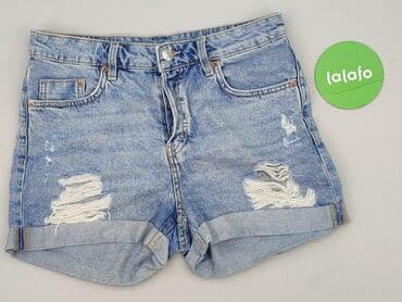 szerokie krótkie spodenki jeansowe: H&M, Shorts for women, size XS — 3