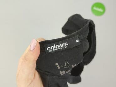 t shirty czarne damskie: Colours of the World, T-shirt damski, rozmiar M — 4