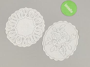 Tekstylia: Serwetka 27 x 23, kolor - Biały, stan - Idealny — 2