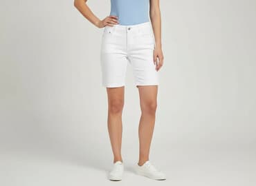 szorty damskie jeansowe przed kolano: Szorty damskie, rozmiar L — 6