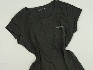 czarne t shirty basic: Sinsay, T-shirt damski, rozmiar M — 1