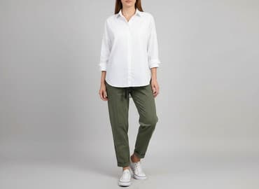damskie joggery khaki: Italy Moda, Spodnie damskie, rozmiar S — 6