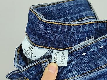 h m kombinezon: Spodnie jeansowe, H&M, 12 lat, 152, stan - Idealny — 4
