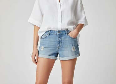 monki jeansy: Monki, Szorty damskie, rozmiar S — 7