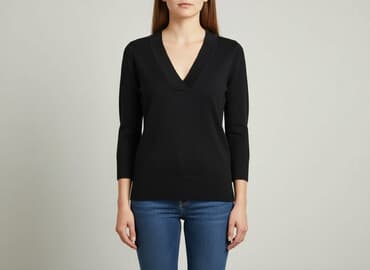 sweter piórkowy na drutach: Tu, Bluzka damska, rozmiar L — 7