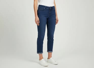 jeansy cropped damskie: Cropp, Jeansy damskie, rozmiar L — 6