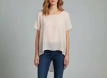 luźne sukienki z szyfonu: Bluzka damska, rozmiar L — 7