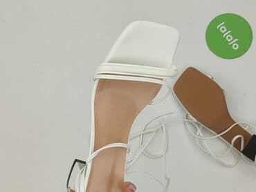 czerwone sandały na słupku ccc: Sandały damskie, rozmiar 40 — 9