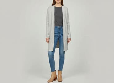 klapki z futerkiem steve madden: F&F, Kardigan damski, S — 6