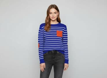 sukienki w paski: Sweter damski, rozmiar S — 5