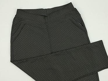 prada obuwie: Damskie spodnie w drobny wzór (ciemny grafit/czarny z mikrokropkami) — 1