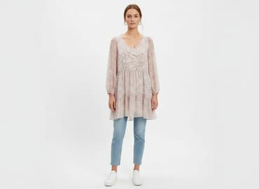 sukienka w kwiatki hm: H&M, Sukienka damska, rozmiar S — 1