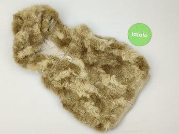 kamizelka futrzana brązowa: Kamizelka, H&M, 5-6 lat, 116-122 cm, stan - Idealny — 2
