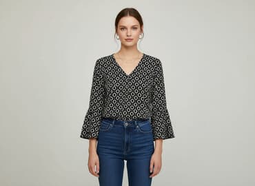 bluzka z długim rękawem calvin klein damska: Bluzka damska, rozmiar S — 1