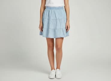 spódniczka alex biało niebieska: Sinsay, Spódnica damska, rozmiar XS — 6