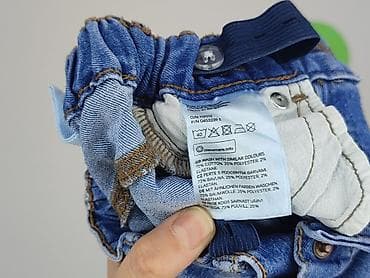 dresy mango: Spodnie jeansowe, H&M, 9-12 miesięcy, stan - Bardzo dobry — 5