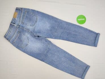 szerokie dżinsy z wysokim stanem: Jeansy damskie, S — 3