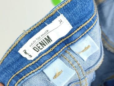 skinny zimowe ciepłe dżinsy: Denim, Jeansy damskie, rozmiar S — 4