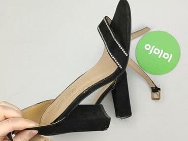 srebrne sandałki: Sandały damskie, 36 — 7