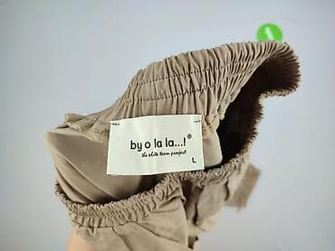 dresy oversize h: By o la la. !, Spodnie cargo damskie, rozmiar L — 4