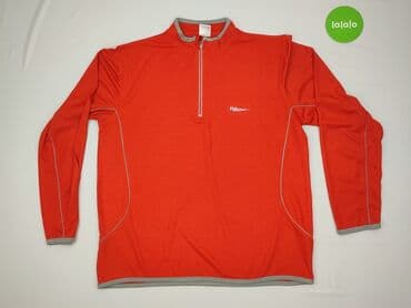 bluzy z pluszu: Bluza sportowa LH – unisex - Kolor: intensywna czerwień z szarymi — 2