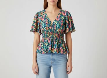 bluzka z misiem damska: PULL&BEAR, Bluzka damska, rozmiar S — 1