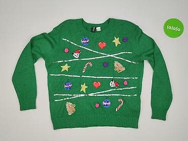 neonowy sweter: H&M Divided, Sweter damski, rozmiar S — 2