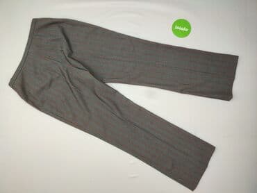legginsy damskie plus size: Material trousers for women, size XL (EU 42) — 3