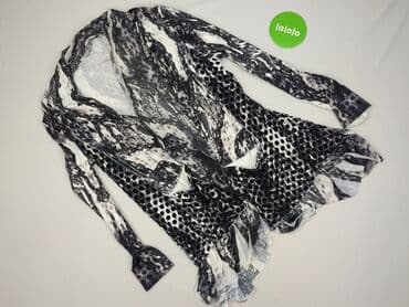 sweter z transparentnymi rękawami: Kardigan damski, M — 2