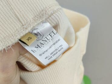 legginsy beżowe prążkowane: Leggings, Legginsy rozmiar XS — 4