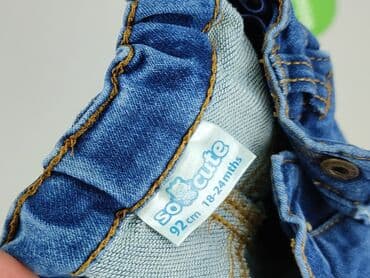 skarpety zielone: Spodnie jeansowe, So cute, 1.5-2 lat, 92, stan - Bardzo dobry — 4